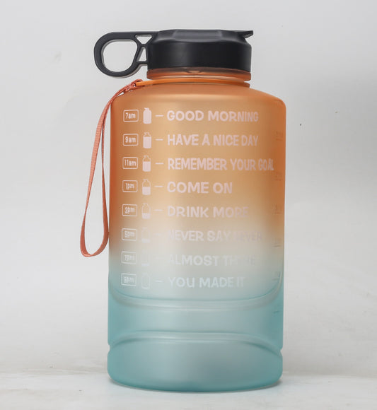 Botella para agua de gran capacidad con degradado creativo