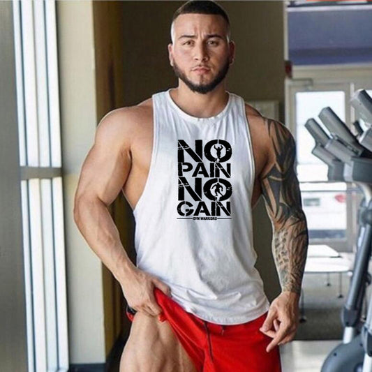 NO PAIN, NO GAIN GYM sleeveless t-shirt