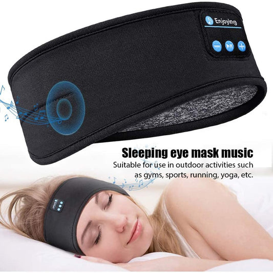 Auriculares inalámbricos con Bluetooth para dormir, diadema fina, suave, elástica, cómoda, para escuchar música acostado