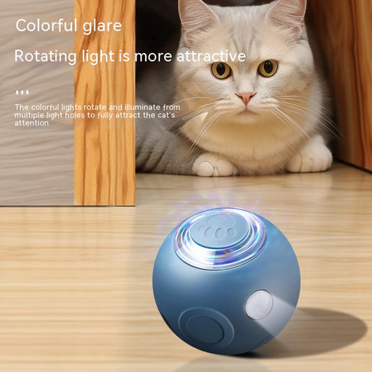 Bola Inteligente rodante y giratoria con Luces - Pelota rodante Activa automática para Perros, Gatos y Mascotas pequeñas