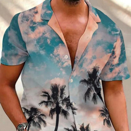 Camisa casual de playa para hombre