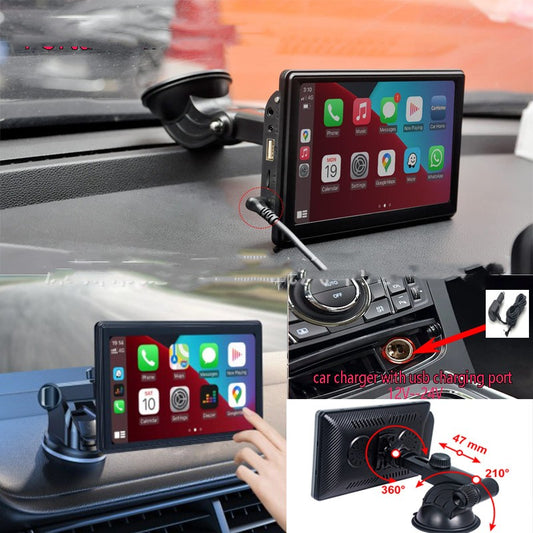 Pantalla inteligente portátil IPS para coche, pantalla proyección inalámbrica, Carplay, Android AUTO