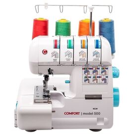  Оверлок Comfort 500 (Comfort 500), 3, 4-ниточный шов, ролевой шов, дифференциальная подача, скорость 1200 стежков/мин 