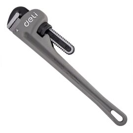  Ключ трубный Deli DL105018 Стиллсона облегченный 405мм, максимальное открытие 60мм, Cr-Mo+алюминиевый сплав 