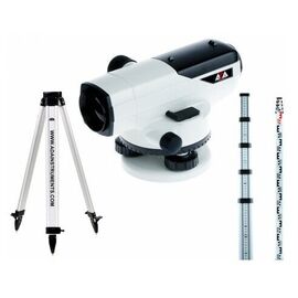  Оптический нивелир ADA PROF X32 + штатив алюминиевый на винтах Light S + рейка нивелирная Staff 5 А00119-К1 