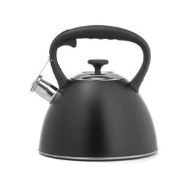  Чайник LARA LR00-74 (Черный матовый) 3.0л индукц. капс. дно, свисток с кноп. механизмом 