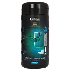  Чистящие салфетки Defender CLN30102, для мониторов (не оставляют разводов), 100шт в тубе 