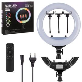  Селфи кольцо - лампа RGB 36cm 14" RL-14 RGB (без сумки) (Black) 