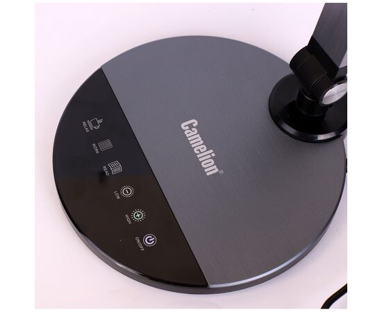  Светильник настольный CAMELION KD-865 C48 черн.металлик LED 10Вт, 230В, 600лм,сенс.рег.ярк и цвет.темп 