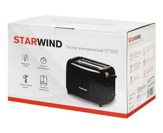  Тостер Starwind ST7002 черный 