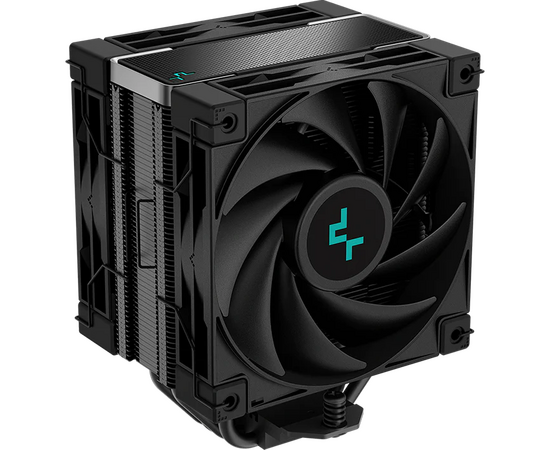  Кулер DEEPCOOL AK400 Zero Dark Plus LGA1700/1200/115X/AM5/AM4 (12шт/кор, TDP 260W, PWM, DUAL Fan 120mm, 4 тепл. трубки, черный) RET 