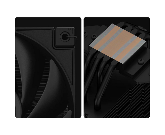  Кулер DEEPCOOL AK400 Zero Dark Plus LGA1700/1200/115X/AM5/AM4 (12шт/кор, TDP 260W, PWM, DUAL Fan 120mm, 4 тепл. трубки, черный) RET 
