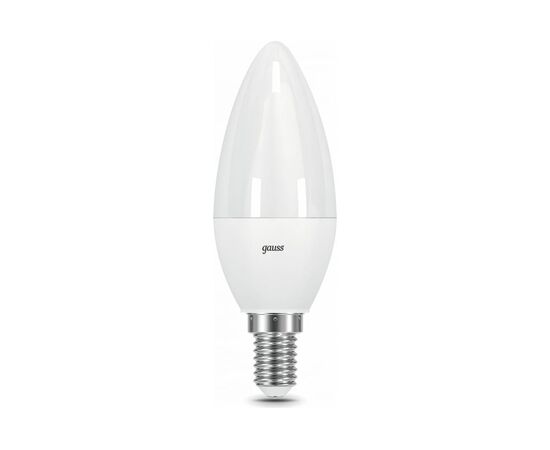  Лампа светодиодная Gauss 103101307-D 7Вт цок.E14 свеча 150B 6500K св.свечения белый холодный уп/1шт 