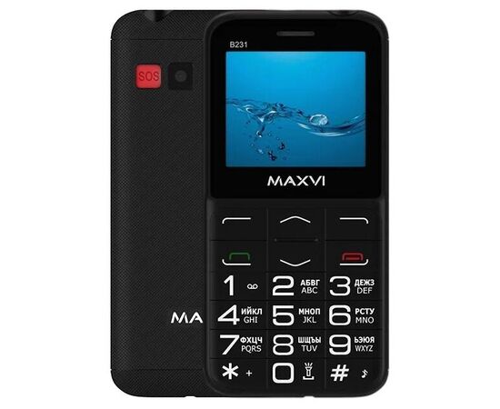  Мобильный телефон MAXVI B231 black 