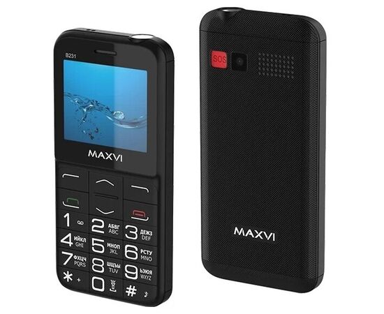  Мобильный телефон MAXVI B231 black 