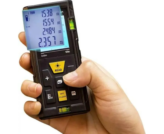  Лазерный дальномер Deli DL4171 диапазон измерения 0,05-100м 