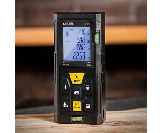 Лазерный дальномер Deli DL4171 диапазон измерения 0,05-100м 
