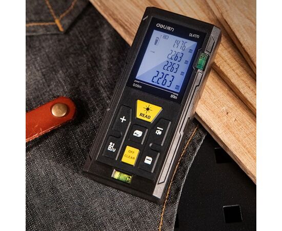  Лазерный дальномер Deli DL4171 диапазон измерения 0,05-100м 