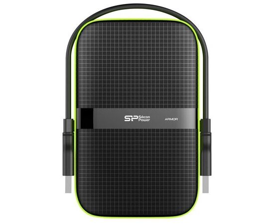  Внешний HDD  Siliсon Power  2 TB  A60 антиудар (122 см), чёрный, 2.5", USB 3.0 