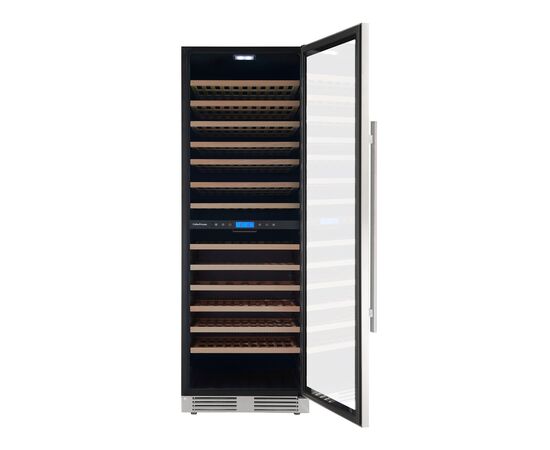  Винный шкаф Cellar Private CP165-2T (00-00000065) черный, серебристая дверь 