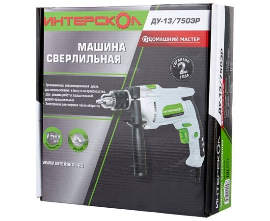  Дрель ударная Интерскол ДУ-13/750ЭР 