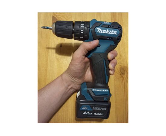  Дрель аккумуляторная ударная Makita HP332DZ 10.8 В/БЗП 10мм/2скор/35 нм/1,1кг/Li-ion/без аккумулятора без зарядного устройства 