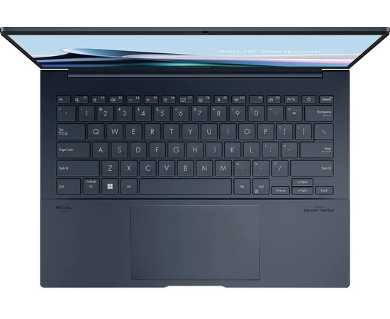  Ноутбук Asus Zenbook 14 UX3405MA-QD489 (90NB11R1-M00ST0) Core Ultra 5 125H 16Gb SSD1Tb Intel Arc 14" OLED FHD+ (1920x1200) noOS blue Bag 