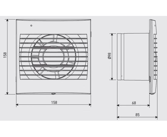  Вентилятор вытяжной Soler&Palau Decor 100C (03-0103-001) 
