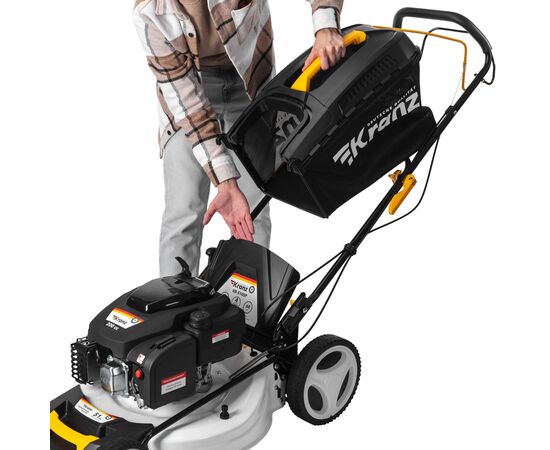  Газонокосилка бензиновая Kranz KR-510SP KR-16-1232 самоходная, 200см3, 51см 