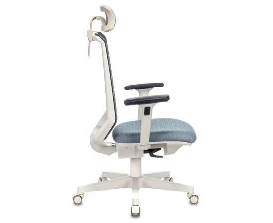  Кресло Бюрократ Expert 38-405 (Expert White Blue) сетка/ткань серый сиденье голубой 