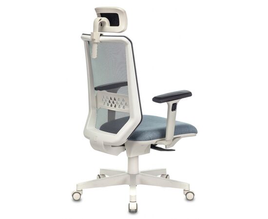  Кресло Бюрократ Expert 38-405 (Expert White Blue) сетка/ткань серый сиденье голубой 
