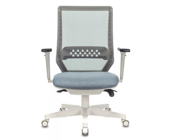  Кресло Бюрократ Expert 38-405 (Expert White Blue) сетка/ткань серый сиденье голубой 
