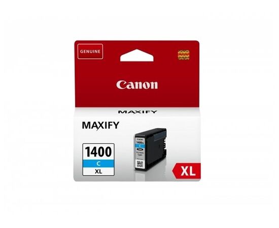  Картридж PGI-1400XL C для MAXIFY Canon МВ2040 и МВ2340. Голубой. 900 страниц. 