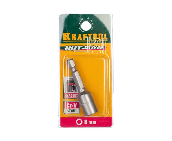  Бита KRAFTOOL 26391-08 с торцовой головкой, намагниченная, 8 мм 26391-08 