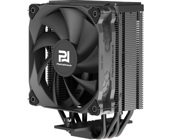  Кулер PentaWave PC-Z05E BK LGA115X/1200/1700/AM4/AM5 (TDP 235W, 1*120mm PWM Fan, 5 тепловых трубок 6мм, 600-1850RPM, 12-32,6dBa) 
