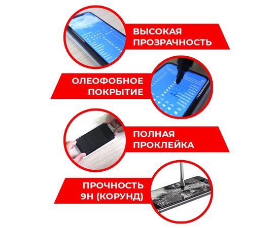  Стекло защитное Full Glue Premium для Xiaomi Poco X4 Pro черное 