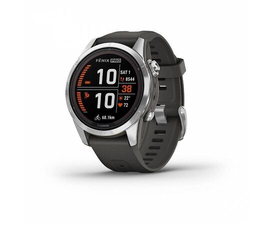  Smart-часы Garmin Fenix 7S Pro 010-02776-00, 30.4мм, 1.2", графитовый/серебристый 