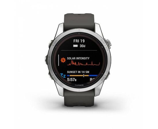  Smart-часы Garmin Fenix 7S Pro 010-02776-00, 30.4мм, 1.2", графитовый/серебристый 