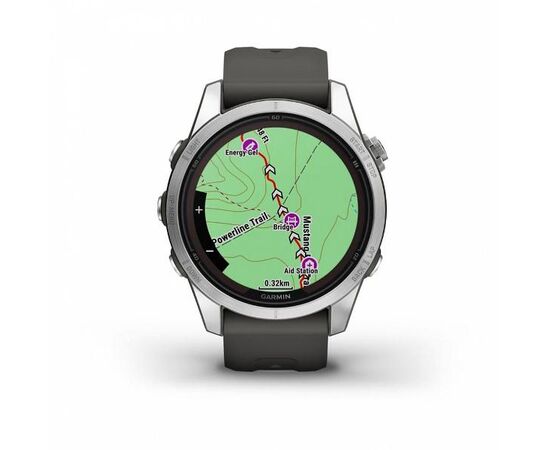  Smart-часы Garmin Fenix 7S Pro 010-02776-00, 30.4мм, 1.2", графитовый/серебристый 