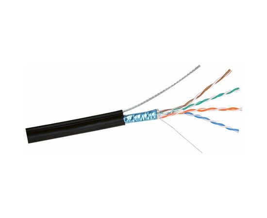  Витая пара Exegate FUTP4-C5e-CU-S24-SW-OUT-PE-BK-305-Fluke (EX241488RUS) черный 