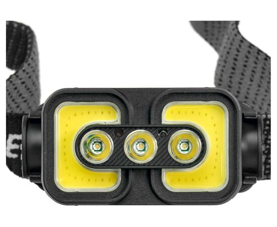  Фонарь FOCUSray 1306 (890170) акку 18650 1200 мАН 3.7V индикатор заряда, сенсор, 3 диода 3W+2 СОВ 3W 
