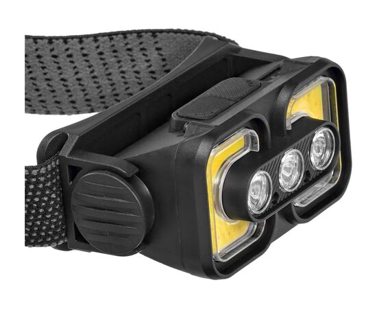  Фонарь FOCUSray 1306 (890170) акку 18650 1200 мАН 3.7V индикатор заряда, сенсор, 3 диода 3W+2 СОВ 3W 