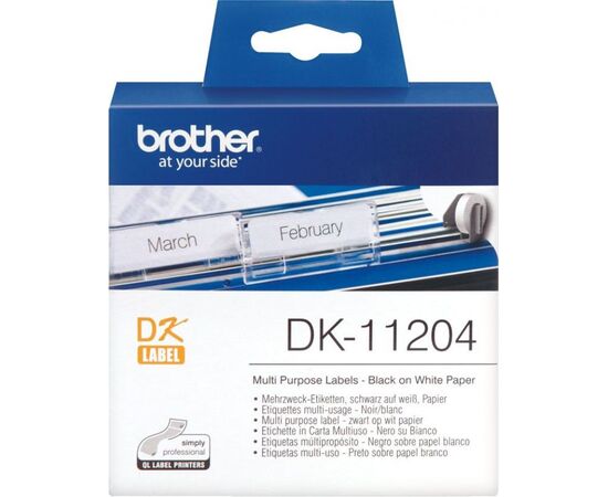  Картридж ленточный Brother DK11204 для Brother QL-570 
