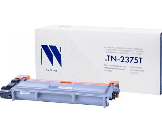  Тонер-картридж NV Print NV-TN2375T-SET2 набор для Brother HL-L2300DR/ HL-L2365DWR/ DCP-L2500DR/ MFC-L2700DWR/ (2600k) (2 шт) 
