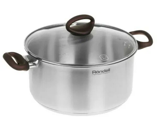  Кастрюля Rondell Tierno RDS-1593 4.8л стальной 