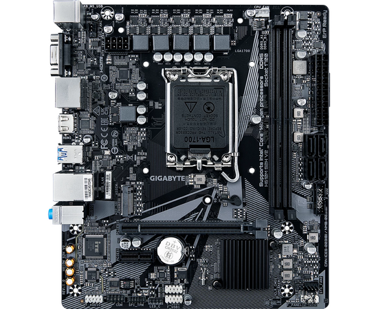  MB s1700 Gigabyte H610M S2H V2, Intel H610, 2xDDR5-5600 МГц, 1xPCI-Ex16, 1xM.2, Micro-ATX 