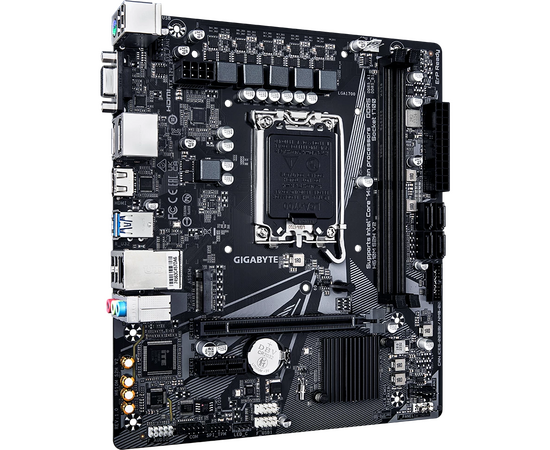  MB s1700 Gigabyte H610M S2H V2, Intel H610, 2xDDR5-5600 МГц, 1xPCI-Ex16, 1xM.2, Micro-ATX 