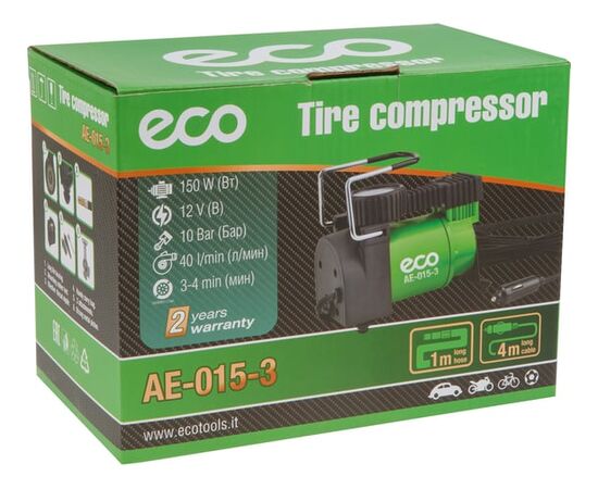  Автомобильный компрессор ECO AE-015-3 