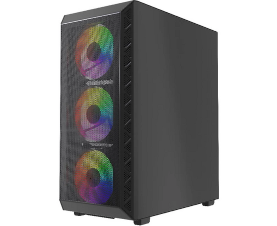  Корпус Powercase Mistral S4B (CMSB-L4), Tempered Glass, 4x 120mm FRGB Fans, чёрный, ATX 