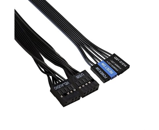  Корпус Exegate AA-440-AA350 EX290176RUS Miditower ATX, AA350 8 см, 2*USB, аудио, черный 